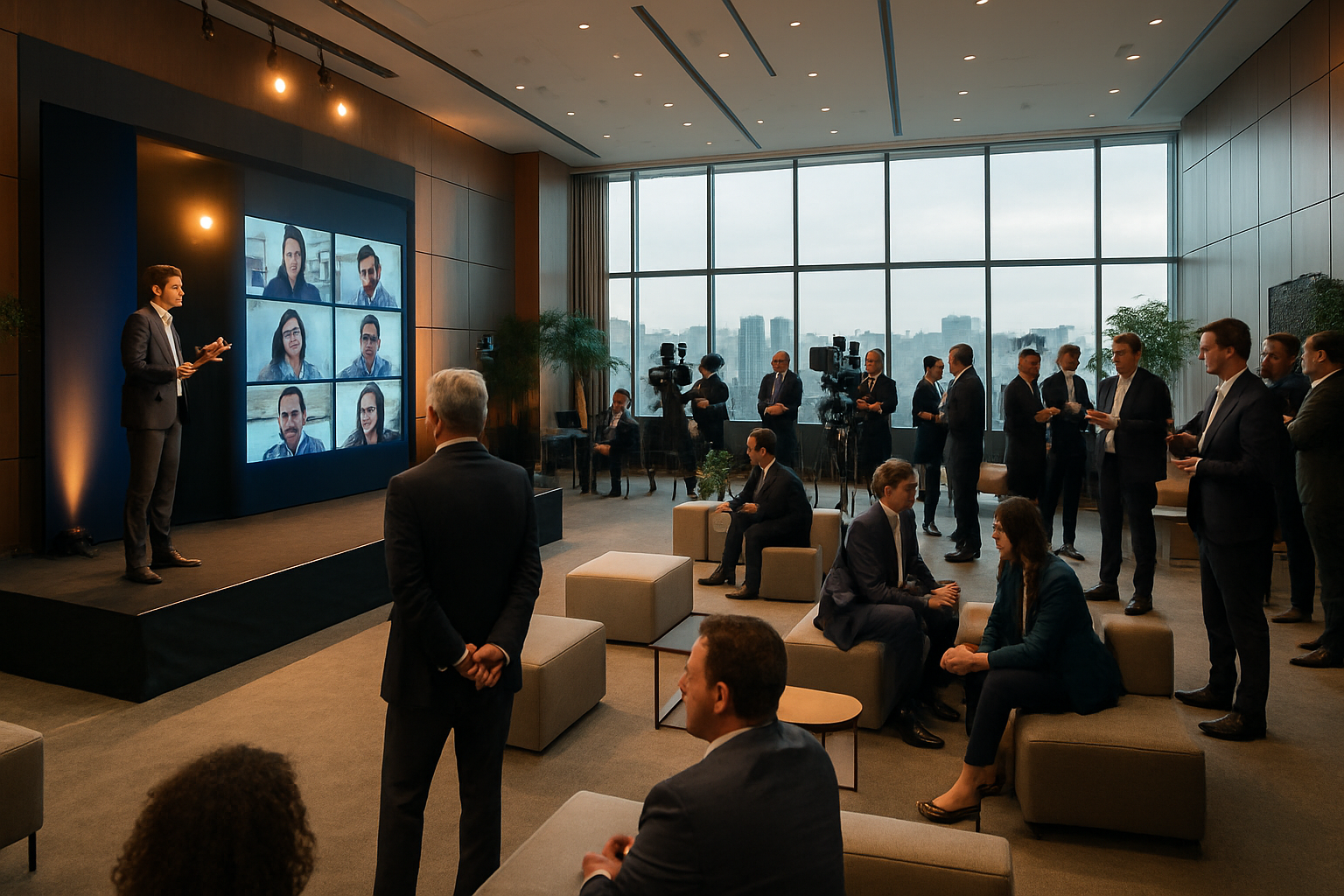 Evento com convidados híbridos de perfil diferente: como escolher o espaço