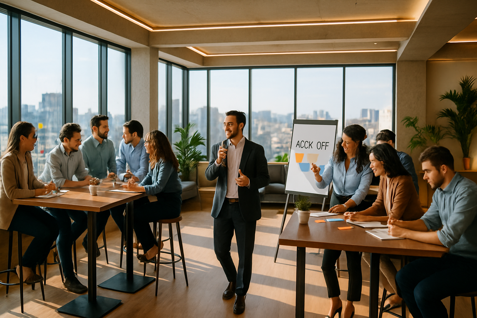 Kick-off comercial presencial: como escolher o espaço certo