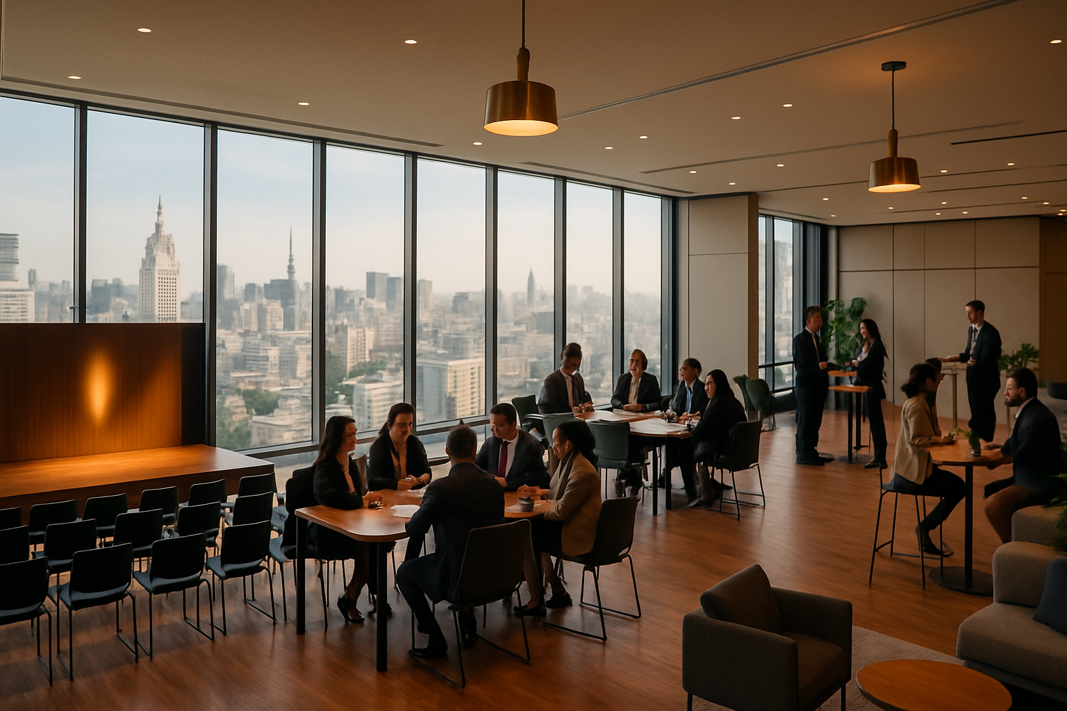 Layout de evento corporativo: formatos que mudam o jogo